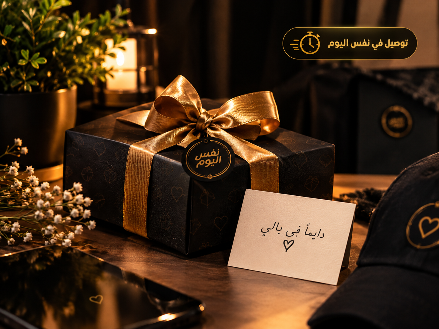هدية مغلفة للتوصيل في نفس اليوم